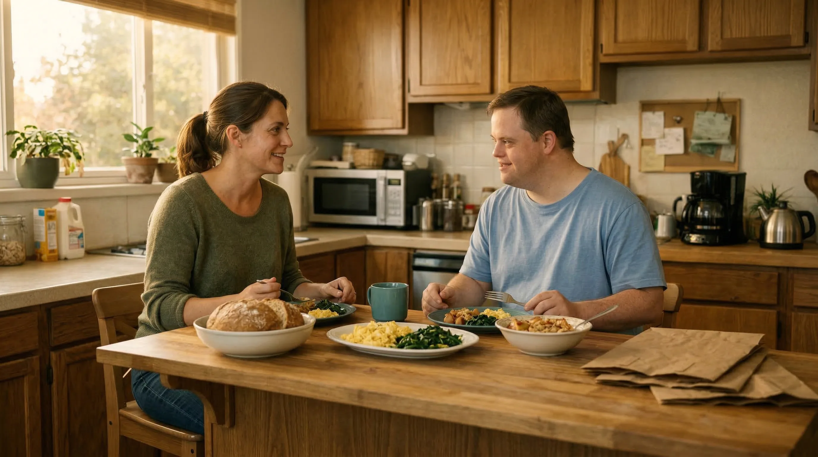 Furnished home kitchen
